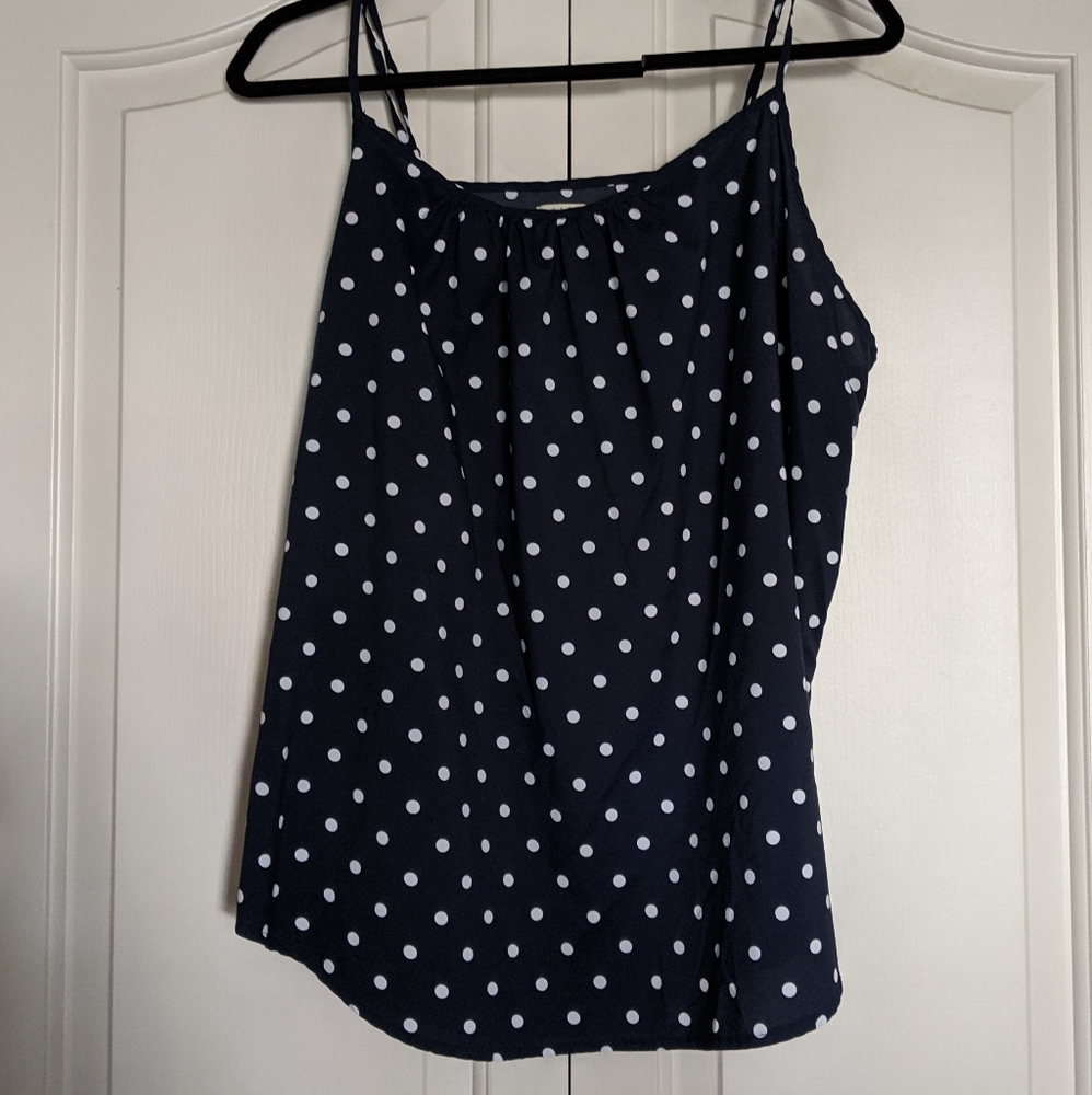 Faded Glory Polka Dot Tank Top